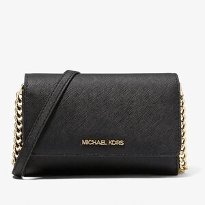 Michael Kors "Jet Set" Saffiano Leather Crossbody Bag